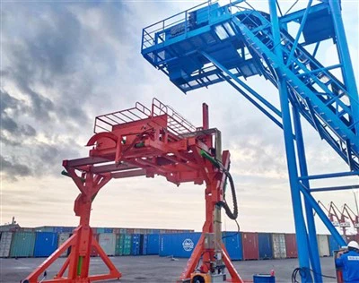 Container Tilter untuk Depot Biji Kargo dan Halaman Batubara
